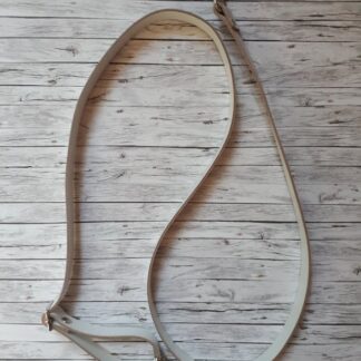 Dotti állítható bőr vállpánt, karabínerrel-hófehér