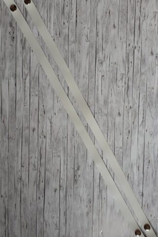 Dotti hófehér bőr táskafül párban,  patenttal 60 cm