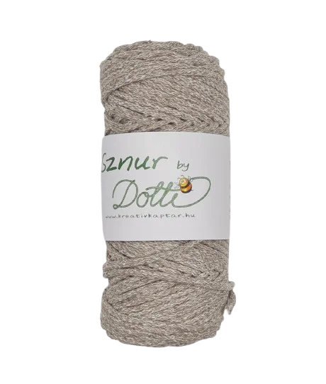 sznur by dotti 5mm ekrü földbarna melír