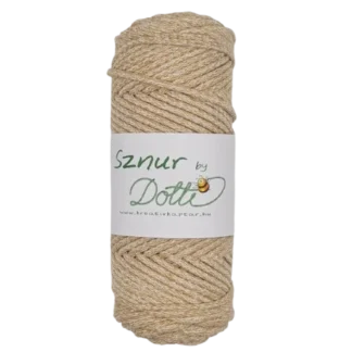 sznur by dotti 5mm ekrü karamell melír