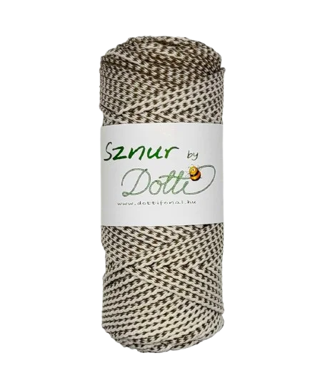 sznur by dotti 5mm ekrü mokka