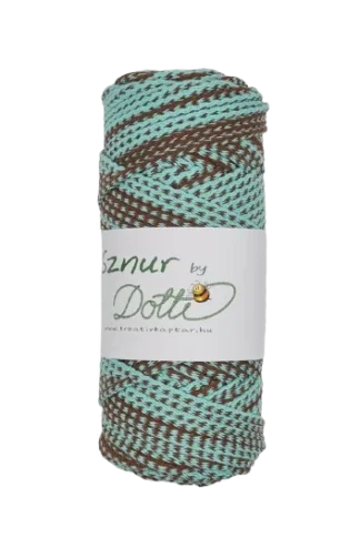 sznur by dotti 5mm menta barna cirmos