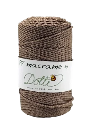 PP macrame sötétbézs 040