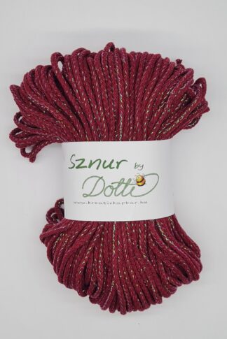 85. CSILLOGÓ BORDÓ Sznur zsinórfonal 3mm