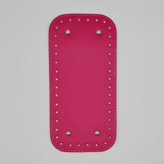 Téglalap horgolható alj, pink, 25 cm L
