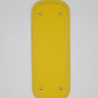 Téglalap horgolható alj, sárga, 32 cm L