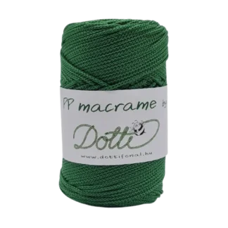 pp macrame sötétzöld