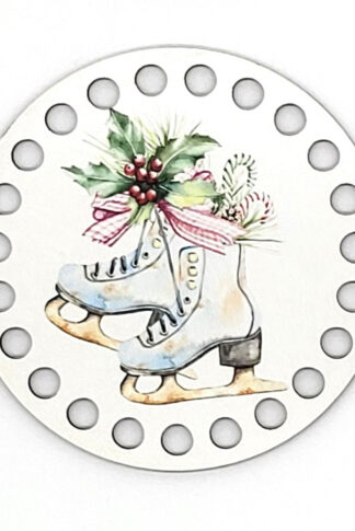 Horgolható fa-10 cm-Korcsolya