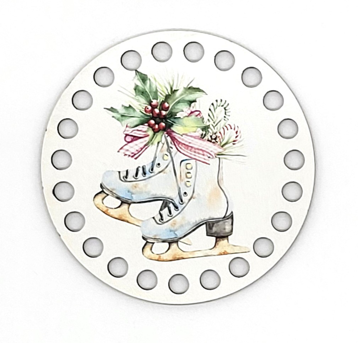 Horgolható fa-10 cm-Korcsolya