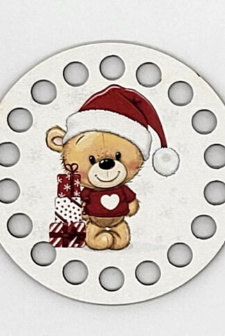 Horgolható fa-8 cm-Macika és a csomagok