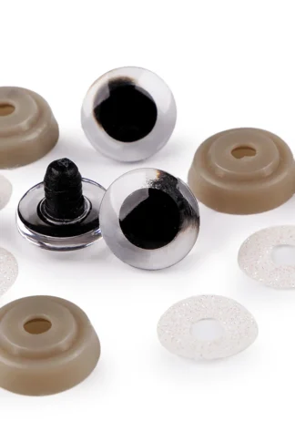 Biztonsági szem 20mm-csillogó fehér