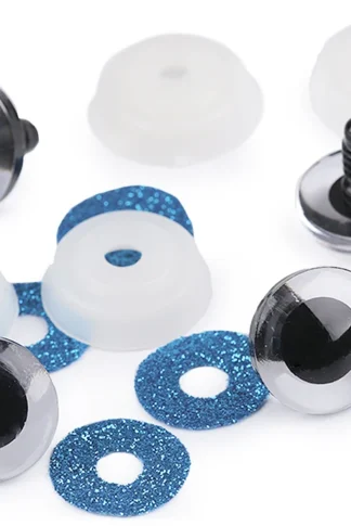 Biztonsági szem 20mm-csillogó kék