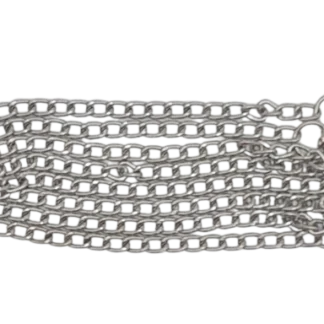 ezüst lánc 120 cm nyújtott szemek