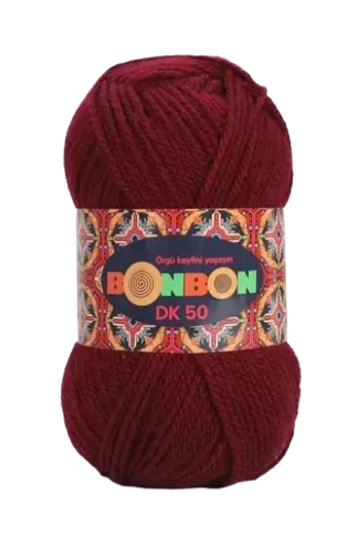 Nako Bonbon DK 50 fonal bordó