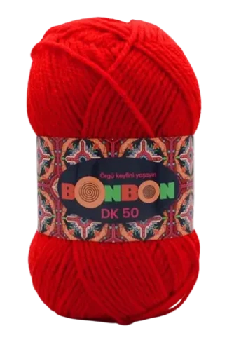 Nako Bonbon DK 50 fonal piros