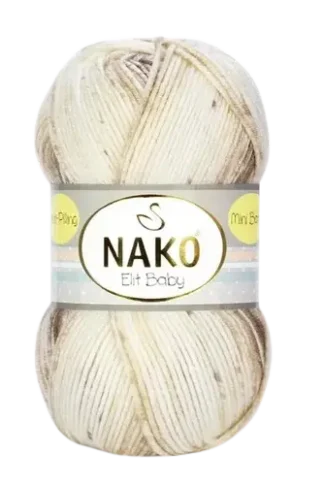 Nako Elit Baby mini batik bézs fonal