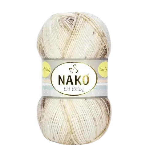 Nako Elit Baby mini batik bézs fonal