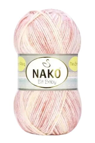 Nako Elit Baby mini batik púder fonal