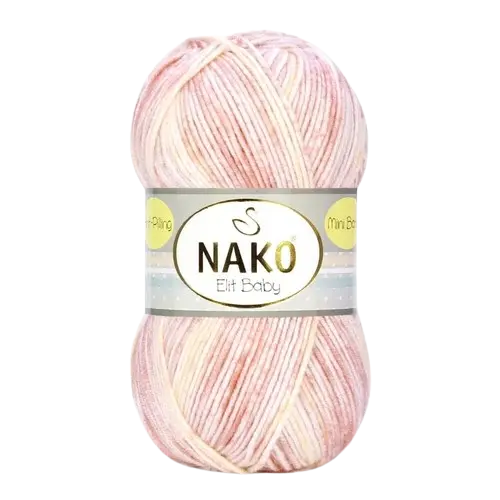 Nako Elit Baby mini batik púder fonal