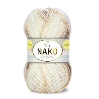 Nako Elit Baby mini batik-32426-bézs