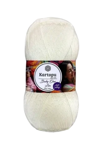 Kartopu Baby One Lux-csillogó ekrü-019 fonal
