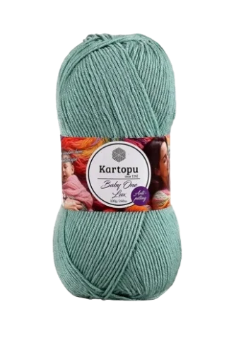 Kartopu Baby One Lux-csillogó sötétmenta-493 fonal