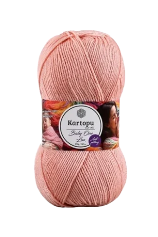 Kartopu Baby One Lux-csillogó vintage rózsa-258 fonal