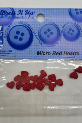 Dress It Up-Micro Red Hearts