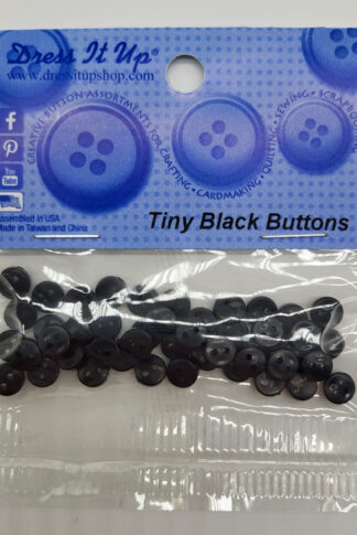 Dress It Up-Tiny Black Buttons