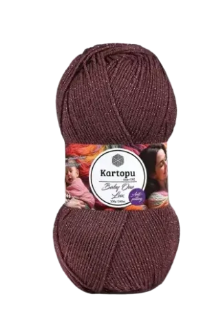 Kartopu Baby One Lux-csillogó bordó-1707 fonal