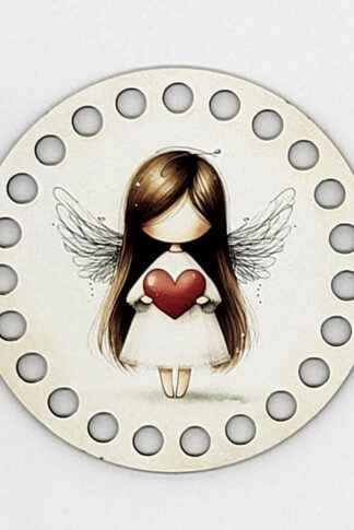 Horgolható fa-10 cm-Csoda angyalka