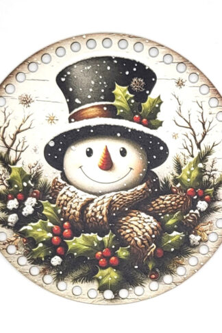 Horgolható fa-20 cm-Hóember