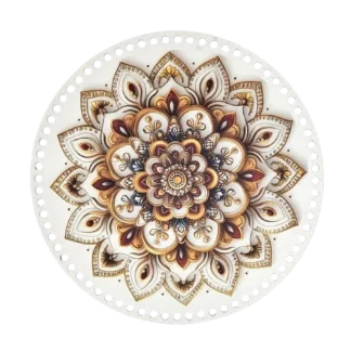 horgolható falap 30 cm mandala