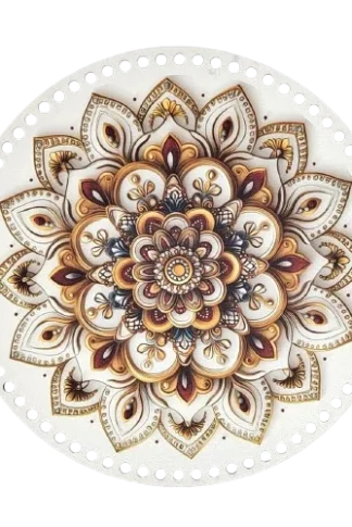 horgolható falap 30 cm mandala