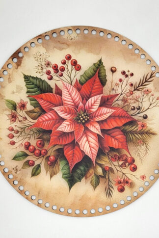 Horgolható fa-30 cm-Mikulásvirág