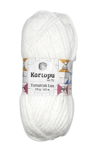 kartopu zsenília csillogó fehér 010SE
