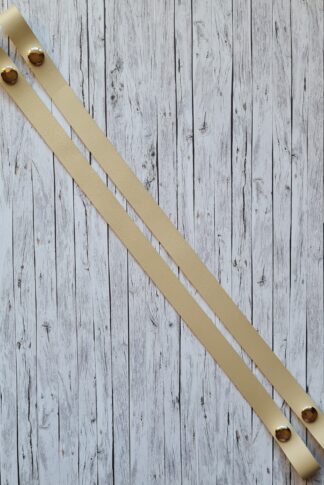 Dotti gyöngyház pezsgő, bőr táskafül párban,  patenttal 42 cm