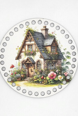 Horgolható fa-15 cm-Házikó