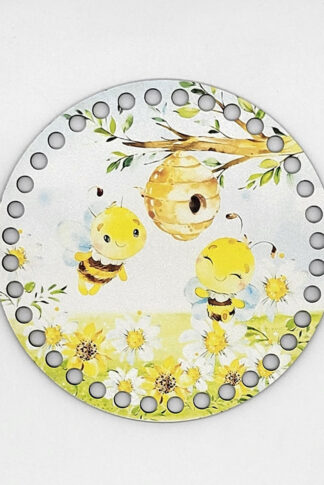 Horgolható fa-15 cm-Méhecskék