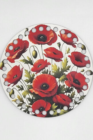 Horgolható fa-15 cm-Pipacsok