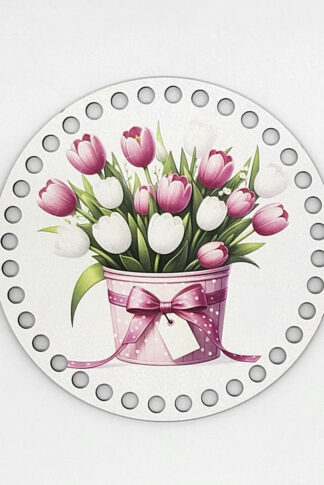 Horgolható fa-15 cm-Tulipánok