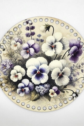 Horgolható fa-20 cm-Árvácskák