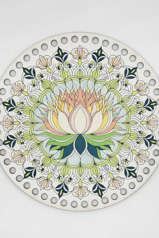 Horgolható fa-20 cm-Lótusz mandala
