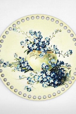 Horgolható fa-20 cm-Nefelejcs