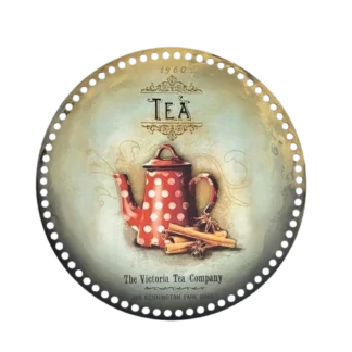 horgolható falap 30 cm tea time
