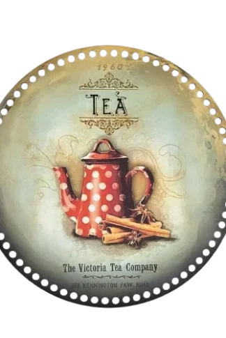 horgolható falap 30 cm tea time