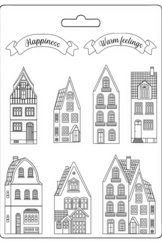 Lágy PVC öntőforma A4-házikók