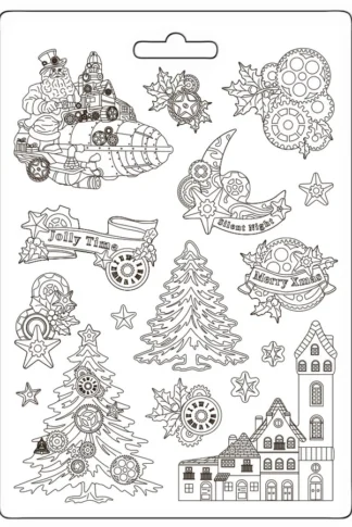 Lágy PVC öntőforma A4-karácsonyi mindenféle