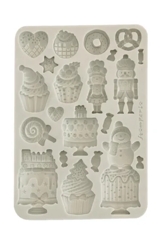 Szilikonforma A5-karácsonyi sütik