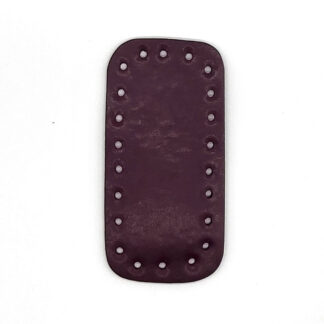 Téglalap horgolható alj, 12 cm-BORDÓ-FE